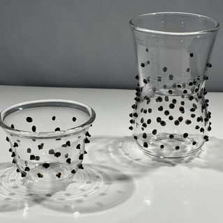 Black dots tea & coffee set.